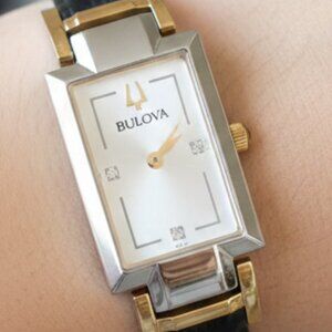 Bulova 98P229 Classic Diamond Two-Tone Stainless Steel Quartz Women's Watch